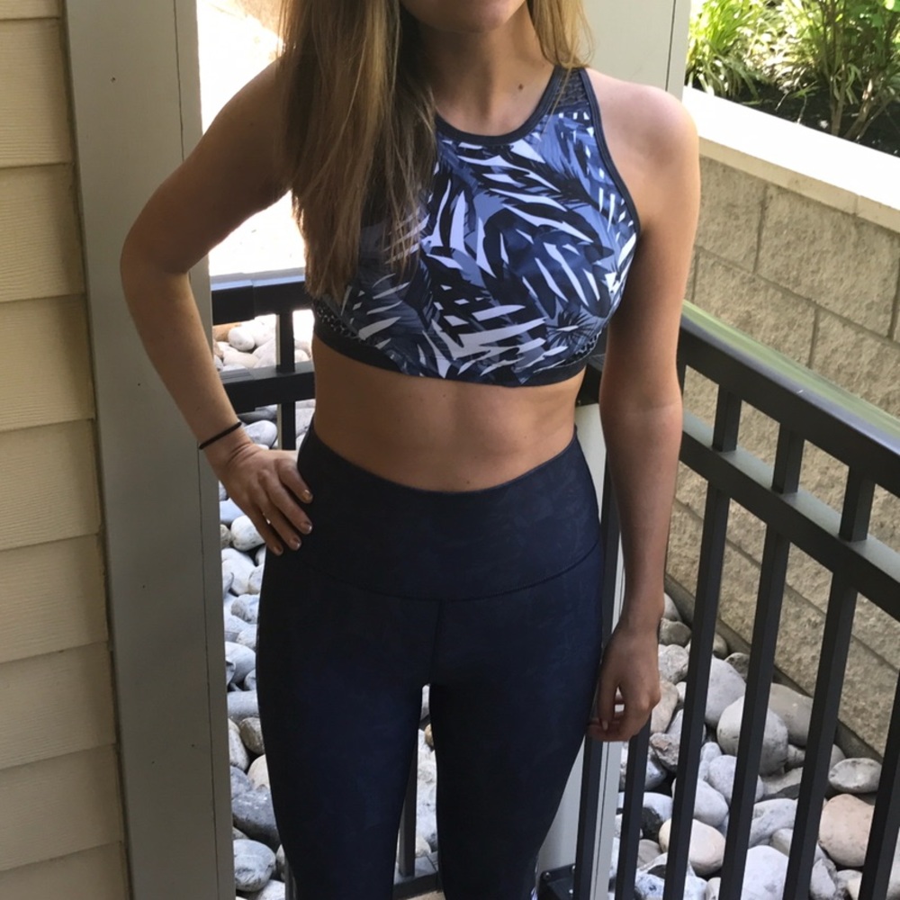 TIU Palm Print Sports Bra